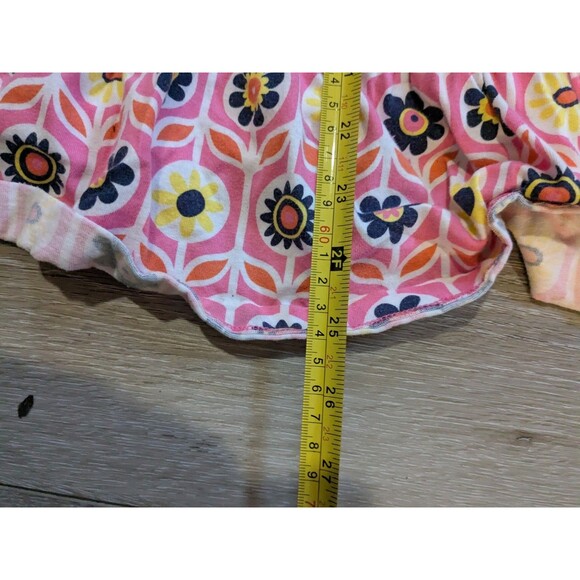 Hanna Andersson Sleeveless Pink Orange Floral Sundress Girls 120 US 6-7 - Picture 5 of 8